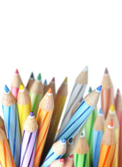Fototapeta premium Color pencils isolated on white background