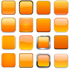Square orange app icons.