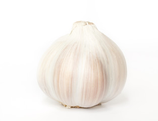 Garlic isolated on white background.