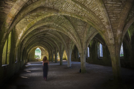 Fountains Abbey  Cellarium ghost