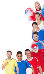 Fototapeta premium Large group of sports people