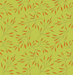 Leafs red and green pattern