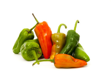 Pimientos rojos y verdes