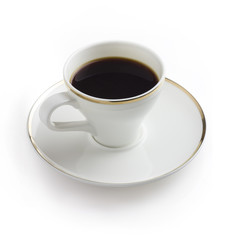 Fototapeta premium black coffee with clipping path