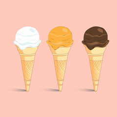 Abstract ice cream tube.