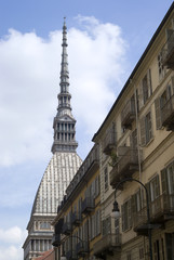 Fototapeta na wymiar Mole Antonelliana - landmark building in Turin, Italy