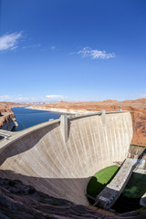 vertical view of Glen Dam in Page