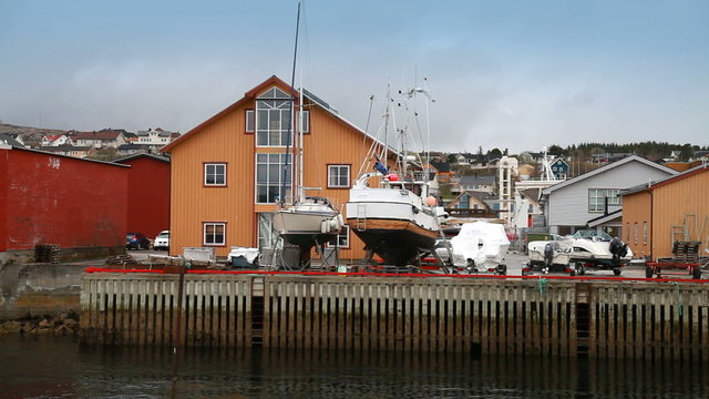 Norwegian fishing village