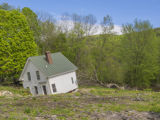House destroyed in Vermont river flooding