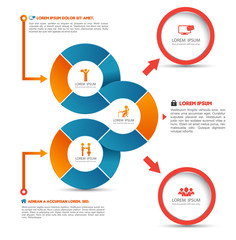 Circle template for business concept