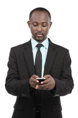 Busy African Businessman