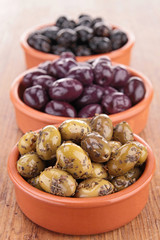 assortment of olives