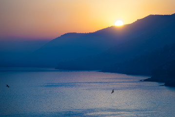 Sunset in Liguria, Italy