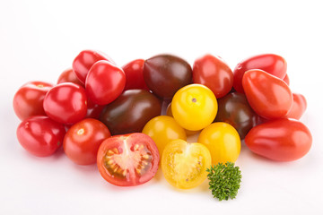 isolated tomatoes