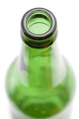 green beer bottle