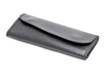 make-up brush case on white