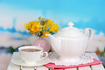 Beautiful set with tea