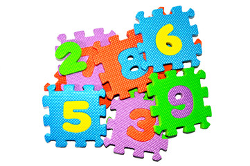 Numbered Puzzle Blocks