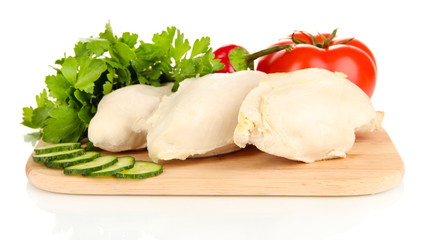Boiled chicken breast