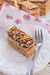 honey cakes with chocolate