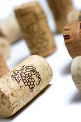 isolated whine corks
