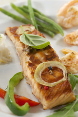 Gastronomie - Pavé de saumon grillé