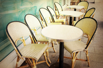old-fashioned Cafe terrace