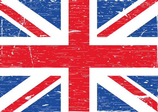 British flag grunge
