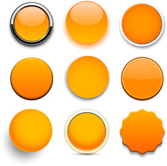 Round orange icons.