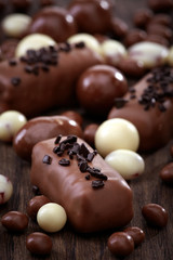 Various chocolate candies