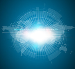 abstract futuristic internet high computer technology business b