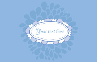 Floral card template