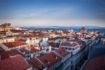 Lisbon view including river Tejo
