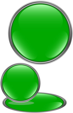 button leer grün