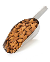 nuts almond isolated on white