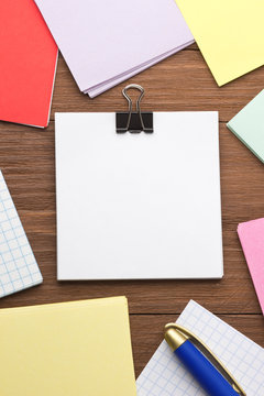 note paper and pen