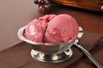 Raspberry sorbet