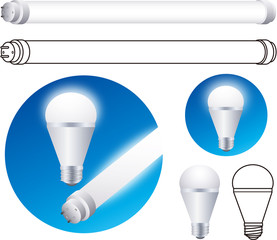LED電球　蛍光管