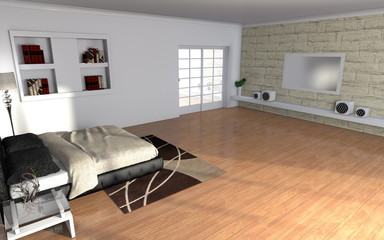modern bedroom interior | Wohndesign