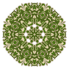 Vector Round Decorative Design Element