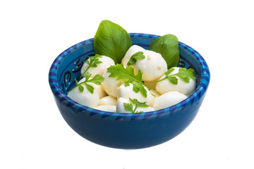 Mozzarella with herbs