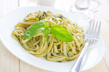 pasta with pesto