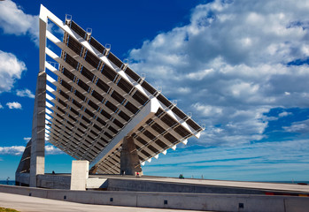 photovoltaic plate in Forum area. Barcelona