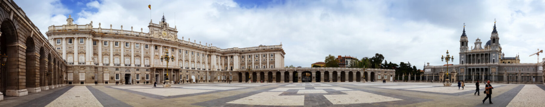 Panorama of Royal Palace of Madrid