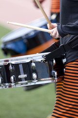 Girl playing the drum
