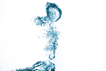 splash of water in an abstract form