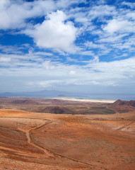 Inland Northern Fuerteventura, view from Montana de Ecanfraga