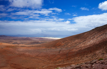 Inland Northern Fuerteventura, view from Montana de Ecanfraga