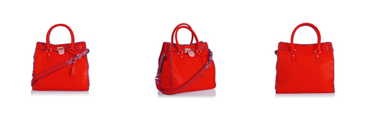 Naklejka premium Elegant woman bag isolated on white
