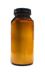 Glass jars with chemicals